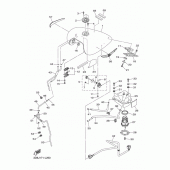 Схема вузла: Паливний бак Yamaha XVS1300 V-Star Deluxe