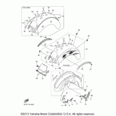 Схема узла: Крыло Yamaha XVS1100 V-Star Classic