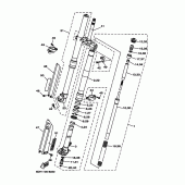 Схема узла: Вилка передней оси Yamaha WR250 WR250Z