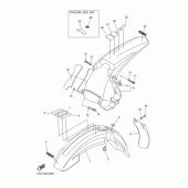 Схема узла: Крыло Yamaha WR450F