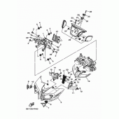 Схема вузла: Облицювальні елементи 1 Yamaha FZ10/MTN1000 MT-10 SP