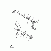 Схема вузла: Вал перемикання Yamaha WR450F