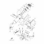 Схема узла: Выхлопная система Yamaha XTZ1200 Super Tenere