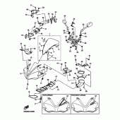 Схема вузла: Облицювальні елементи 1 Yamaha YZF-R1 R1