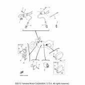 Схема вузла: Електроустаткування (2) Yamaha XVS650 V-Star Silverado