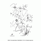 Схема вузла: Паливний бак Yamaha TTR230 TT-R230