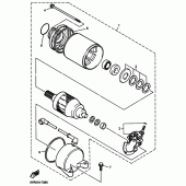 Схема узла: Стартер электрический Yamaha FZS600 FAZER