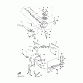 Схема вузла: Передній гальмівний циліндр Yamaha FZ6 FZ6 (Naked, ABS)