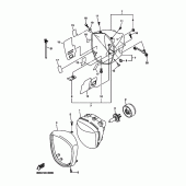 Схема вузла: Фара Yamaha XVS1300 V-Star Classic