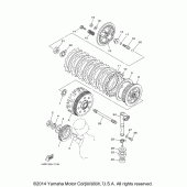 Схема вузла: Зчеплення Yamaha XVS650 V-Star Custom