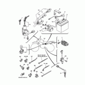 Схема вузла: Електроустаткування 1 Yamaha XT250 Serow