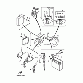 Схема вузла: Електроустаткування 1 Yamaha TDM850