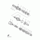 Схема вузла: Трансмісія Yamaha XJR400