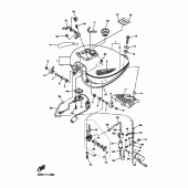 Схема узла: Топливный бак Yamaha XVZ1300 Royal Star Tour Deluxe S