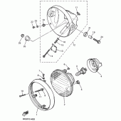 Схема вузла: Фара Yamaha XJR1300