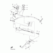 Схема вузла: Задній гальмівний циліндр Yamaha YZF-R6/YZF600 R6