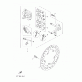 Схема узла: Передний тормоз Yamaha YP250 X-MAX