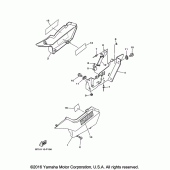 Схема вузла: Бічна кришка Yamaha TW200
