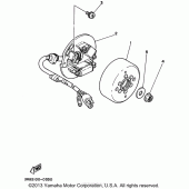 Схема узла: Генератор Yamaha WR250 WR250Z