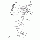 Схема узла: Рулевой механизм Yamaha XT600 XT600