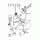 Схема узла: Электрооборудование 1 Yamaha WR250 WR250F