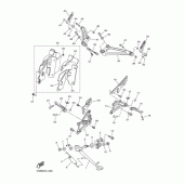 Схема вузла: Підніжки та Підставка Yamaha YZF-R1 R1