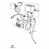 Схема вузла: Панель приладів Yamaha TT600
