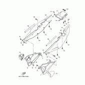 Схема узла: Боковая крышка Yamaha YBR250