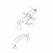 Схема вузла: Крило Yamaha TTR125 TT-R125