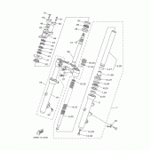 Схема узла: Рулевой механизм Yamaha YP400 Majesty