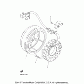 Схема узла: Генератор Yamaha XVS1100 V-Star Custom