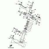 Схема узла: Рулевой механизм Yamaha TT250R TT-R