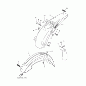 Схема узла: Крыло Yamaha YZ250 YZ250