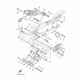 Схема вузла: Задний рычаг и подвеска 2 Yamaha TTR125 TT-R125