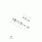 Схема узла: Привод стартера Yamaha XT125