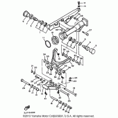 Схема узла: Swing arm Yamaha XVZ1300 Venture Royale