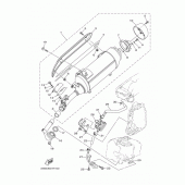 Схема узла: Выхлопная система Yamaha YP400