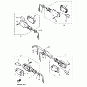 Схема вузла: Поворотники Yamaha XJ600 Diversion (S-TYPE)