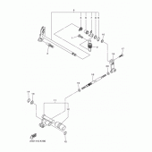 Схема вузла: Вал перемикання Yamaha XVS1300 XVS1300 Custom