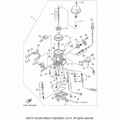 Схема вузла: Карбюратор Yamaha XV1600 Road Star Silverado
