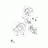Схема вузла: Сидіння Yamaha XVZ1300 Royal Star Venture