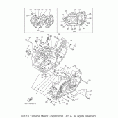 Схема вузла: Картер двигуна Yamaha XV1900 Raider