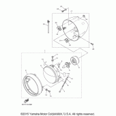 Схема узла: Фара Yamaha XVS950 V-Star