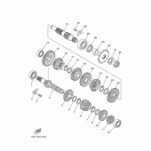 Схема узла: Трансмиссия Yamaha YZ125