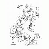 Схема узла: Топливный бак Yamaha YBR125