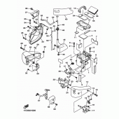 Схема вузла: Бічна кришка Yamaha XVS1300 Midnight Star