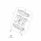 Схема вузла: Панель приладів Yamaha YP400 Grand Majesty