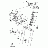 Схема узла: Рулевой механизм Yamaha SRX600