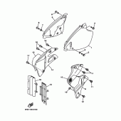 Схема узла: Боковая крышка Yamaha YZ250 YZ250
