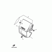 Схема узла: Облицовочные элементы 1 Yamaha TW200